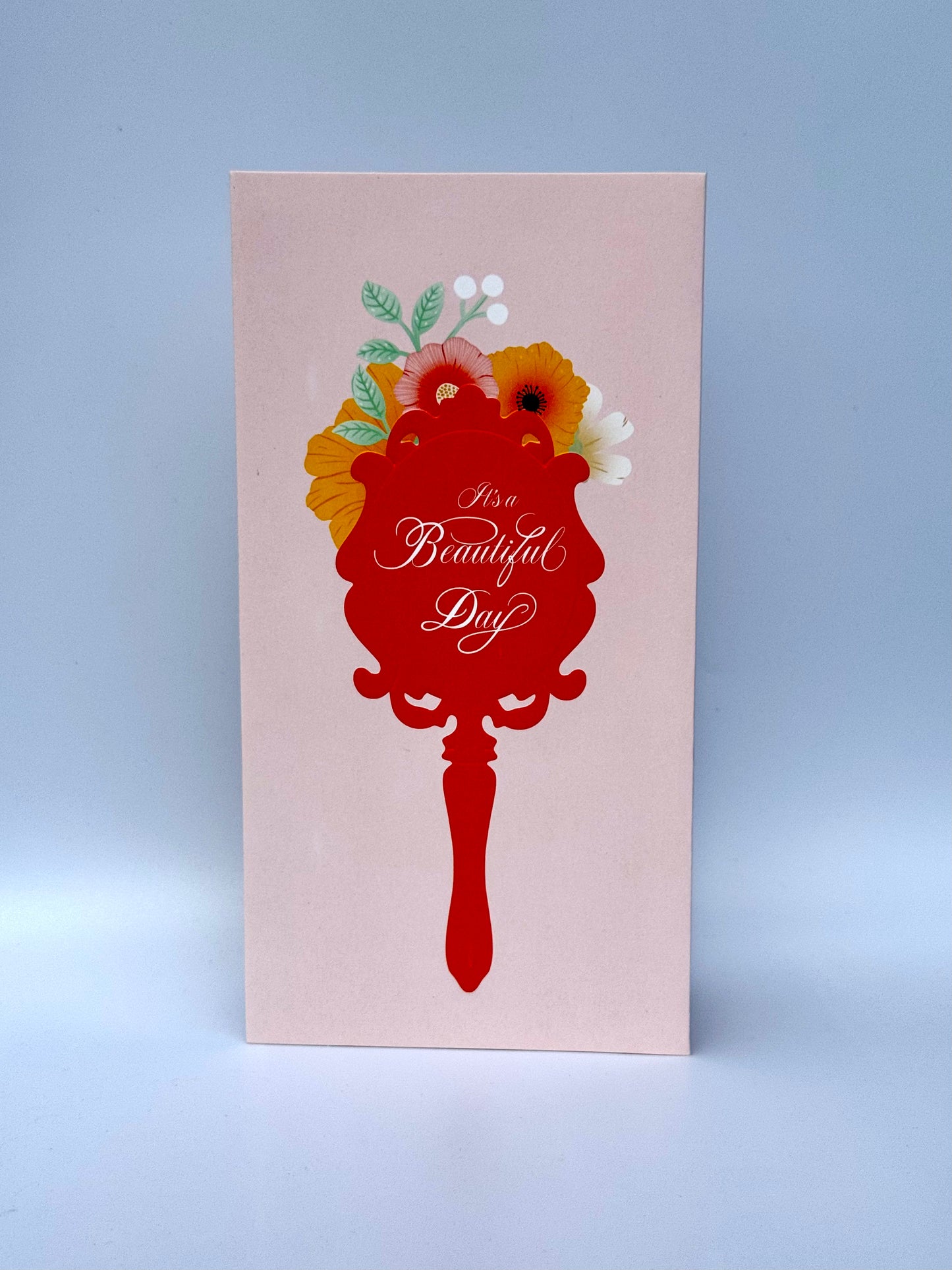 Magic Mirror with Flowers 3D Pop Up Card