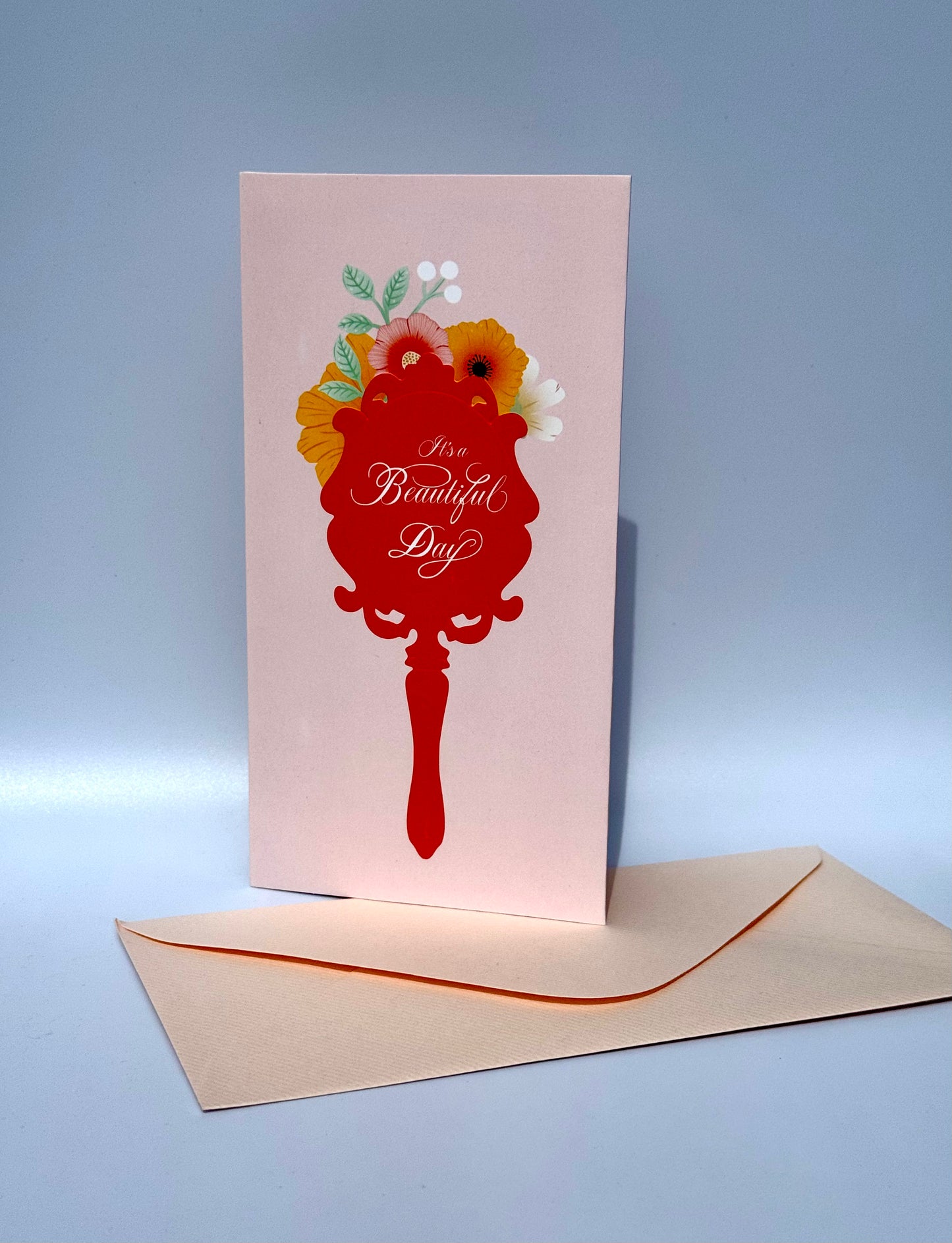 Magic Mirror with Flowers 3D Pop Up Card