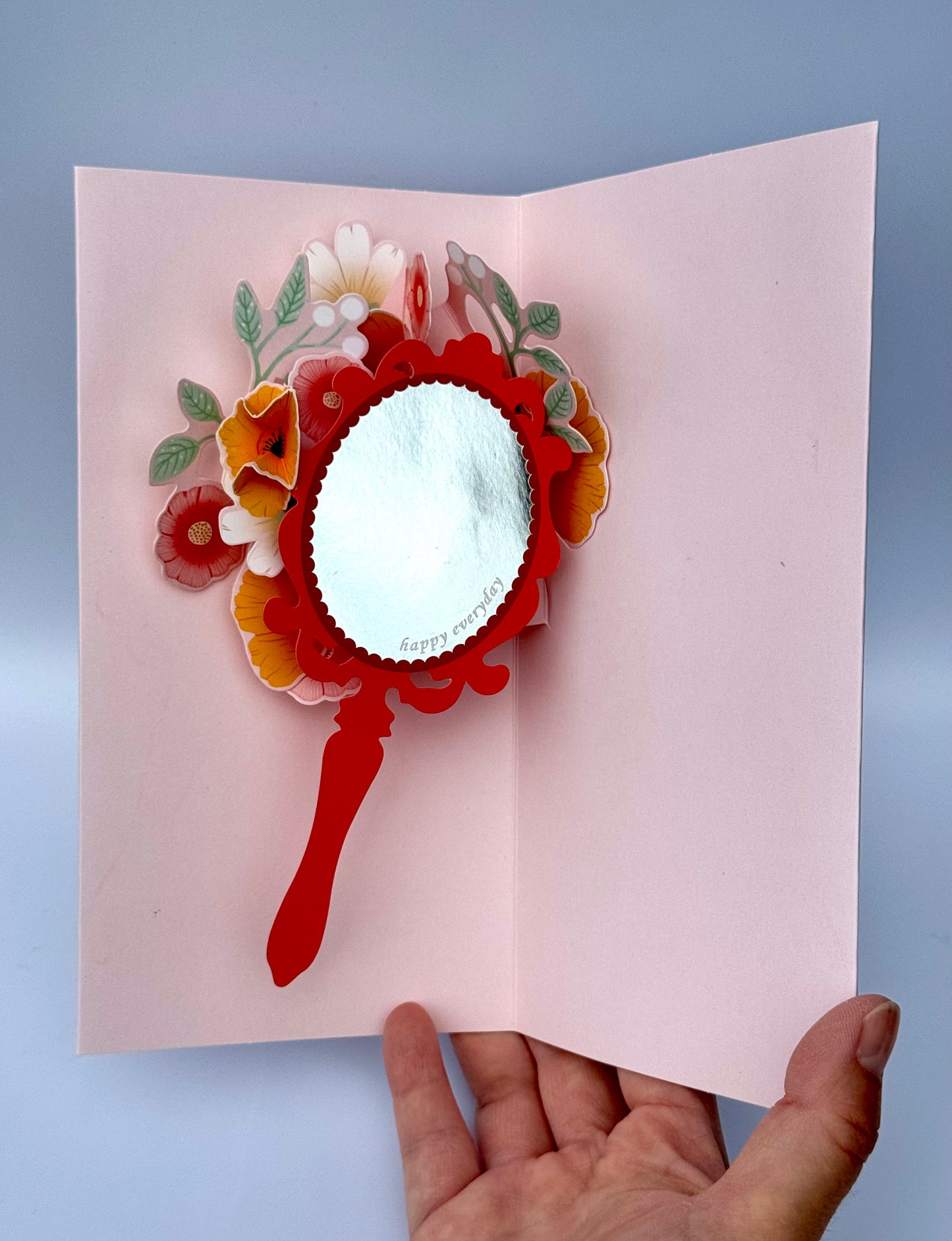 Magic Mirror with Flowers 3D Pop Up Card