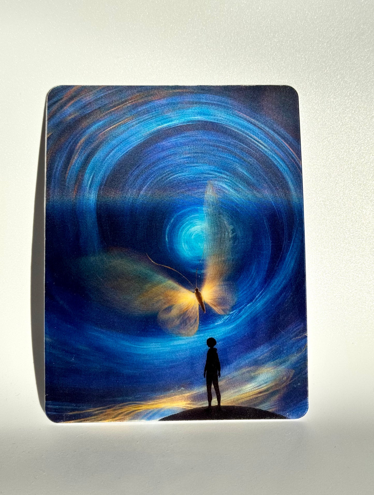 Butterfly Dream in the Cosmos – Lenticular Art Card, Lenticular Print, Greeting Card