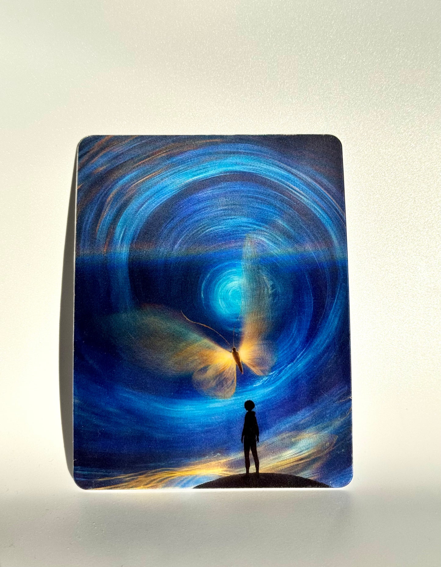 Butterfly Dream in the Cosmos – Lenticular Art Card, Lenticular Print, Greeting Card