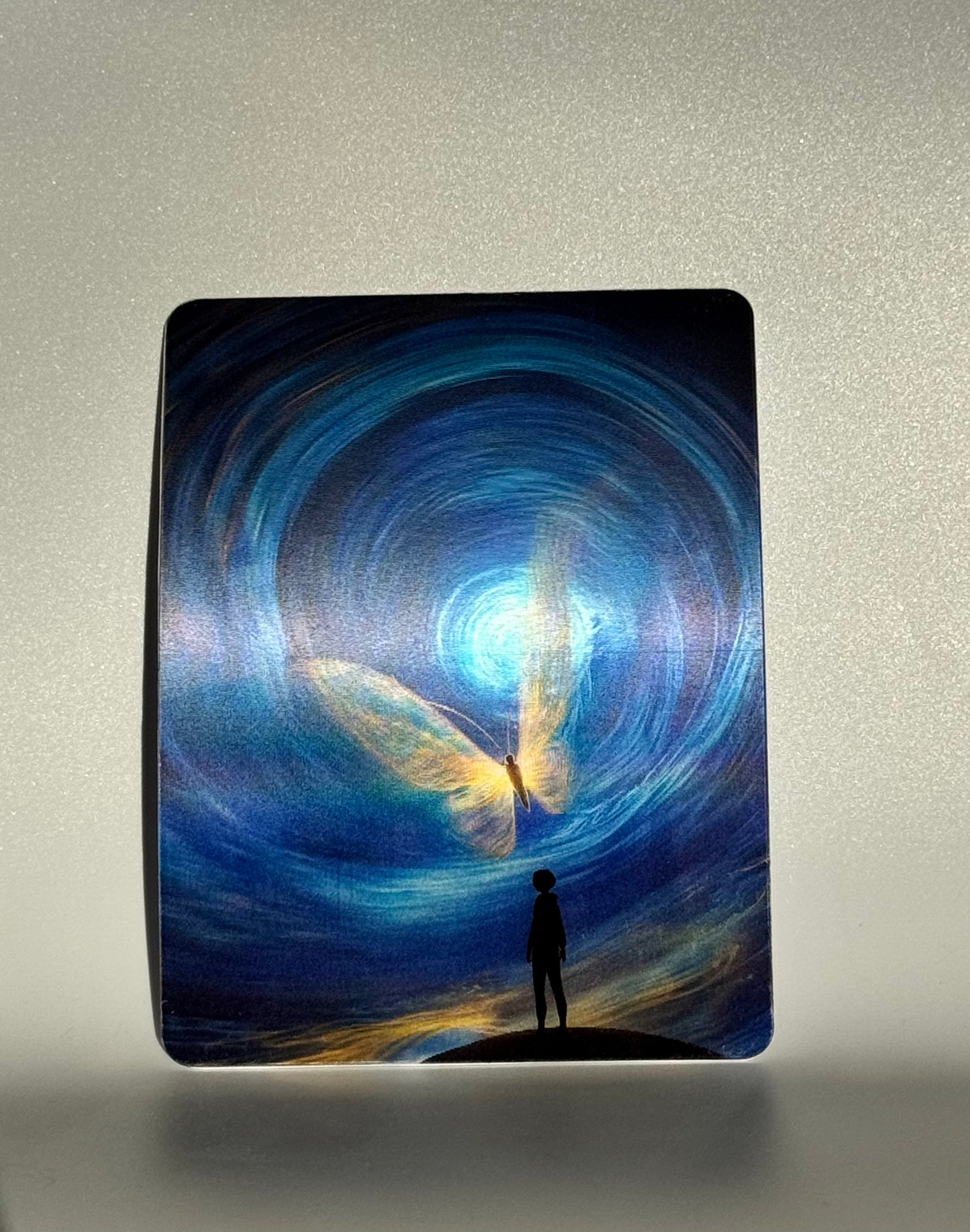 Butterfly Dream in the Cosmos – Lenticular Art Card, Lenticular Print, Greeting Card
