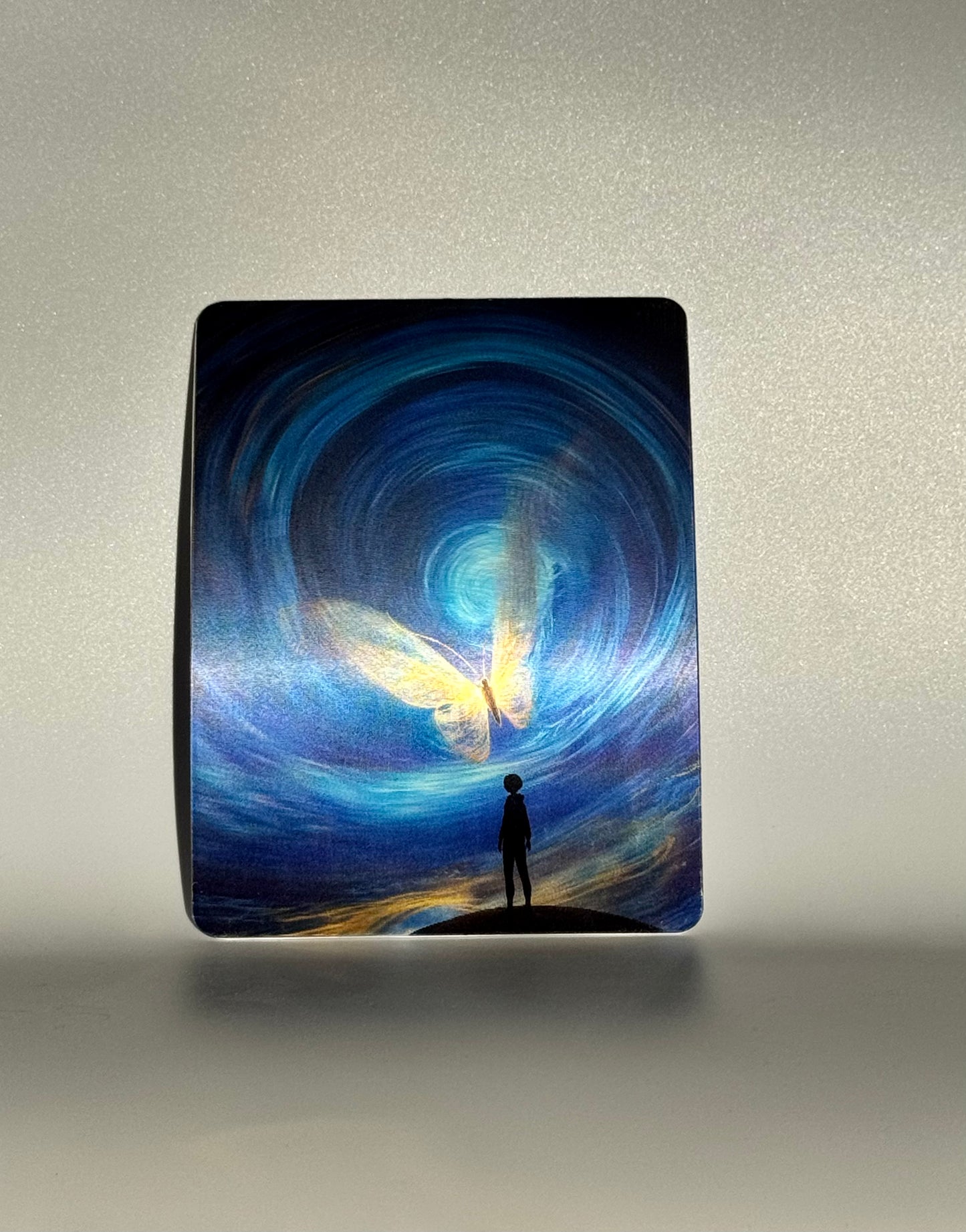 Butterfly Dream in the Cosmos – Lenticular Art Card, Lenticular Print, Greeting Card