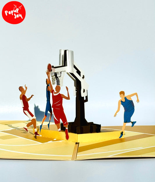 Basketball Olympics 3D Pop Up Card
