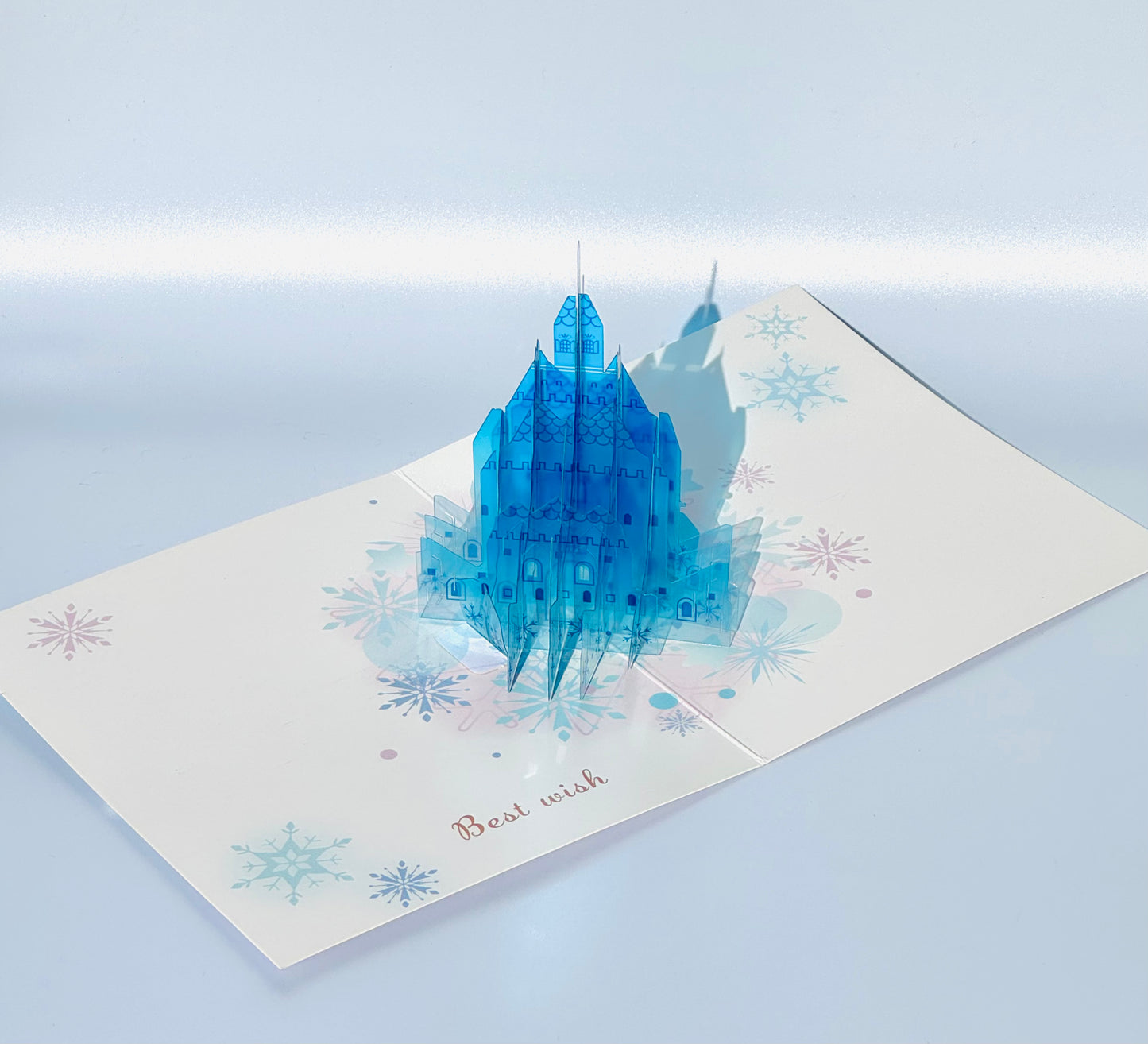 Crystal Frozen Castle 3D Pop Up Card
