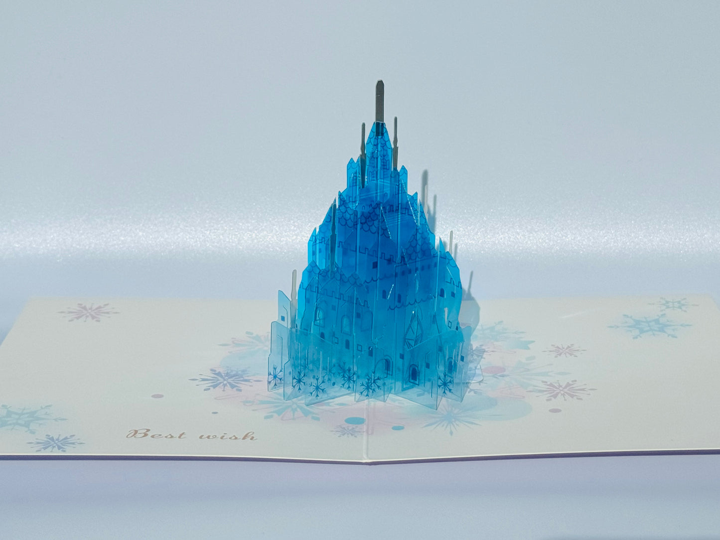 Crystal Frozen Castle 3D Pop Up Card
