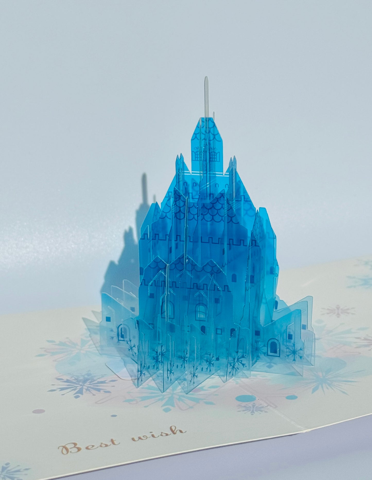 Crystal Frozen Castle 3D Pop Up Card