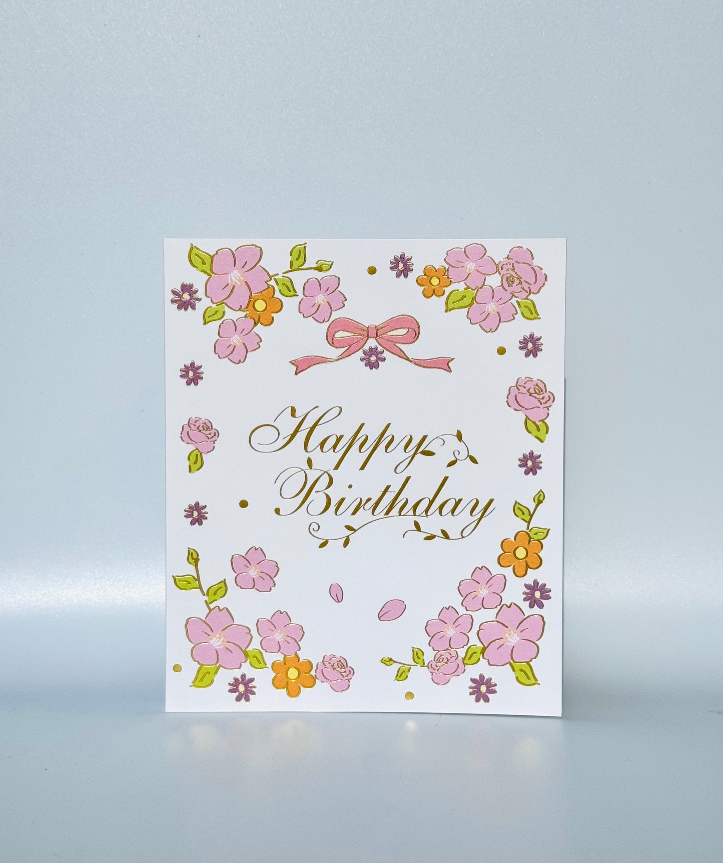 Crystal Cherry Birthday Cake 3D Pop Up Card