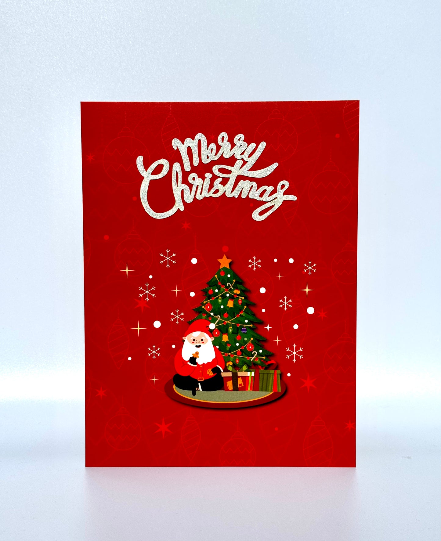 Christmas Tree and Santa 3D Pop Up Card