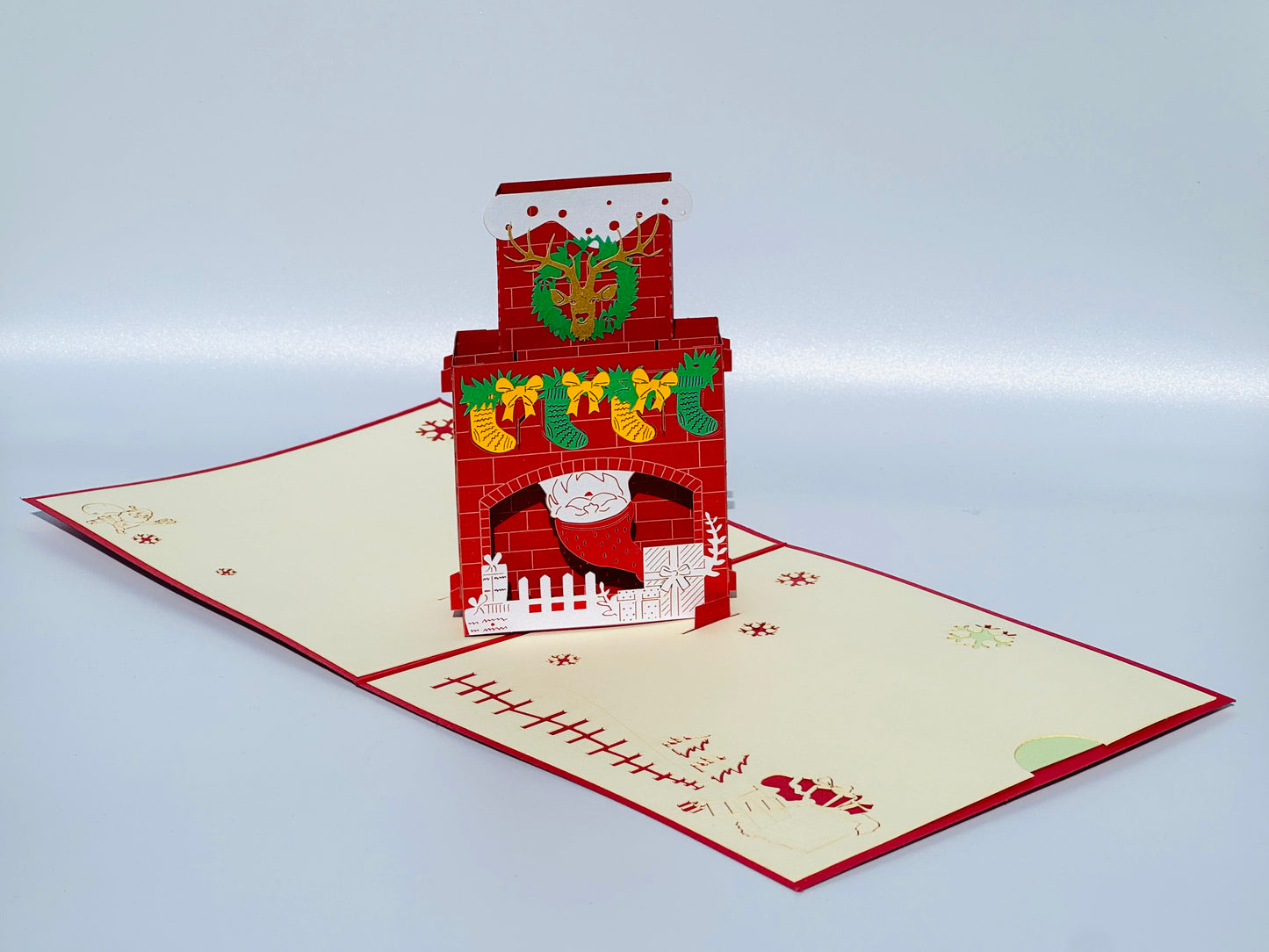 Christmas Chimney and Santa 3D Pop Up Card
