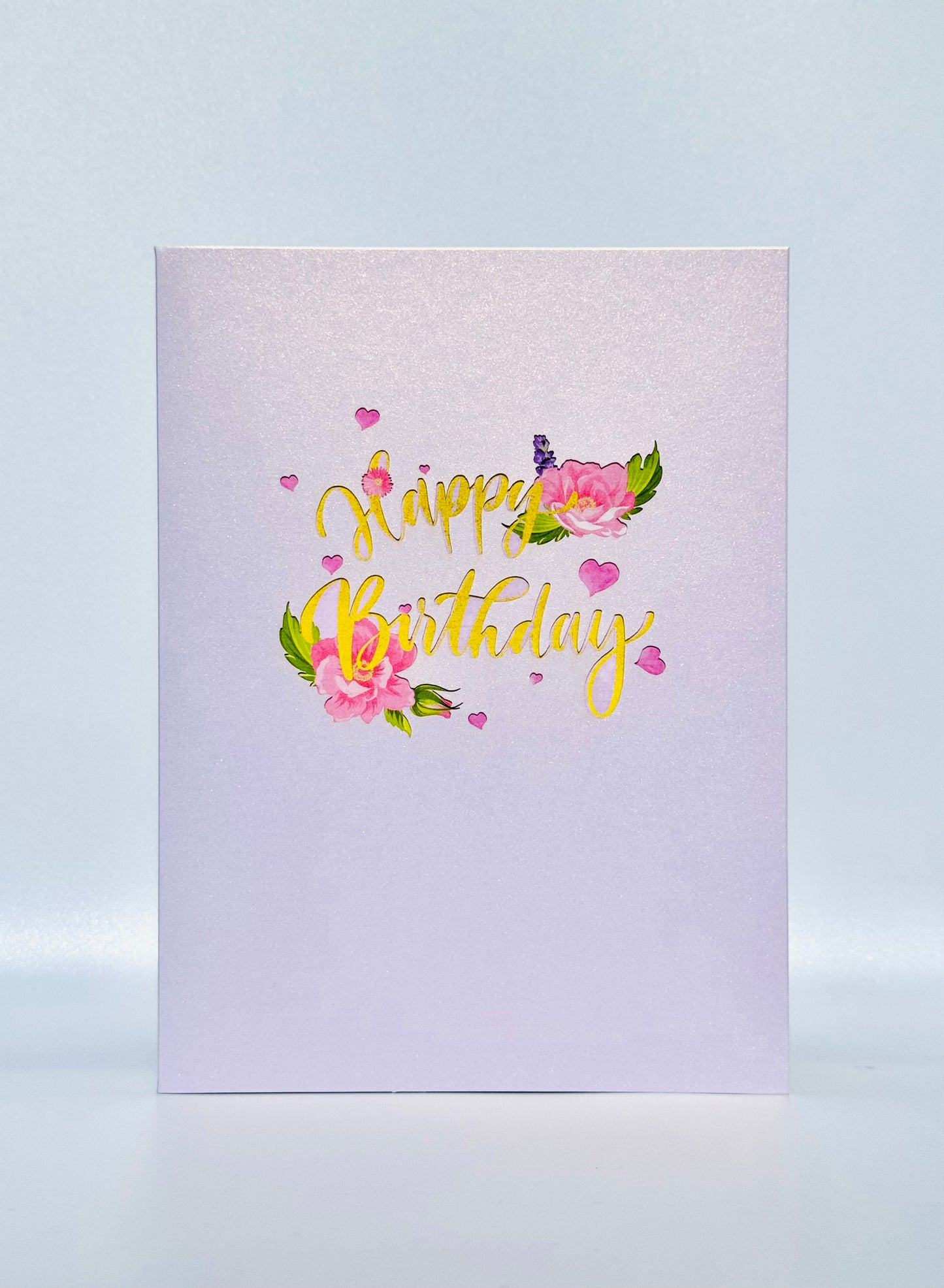 Happy Birthday Flowers Bouquet 3D Pop Up Card