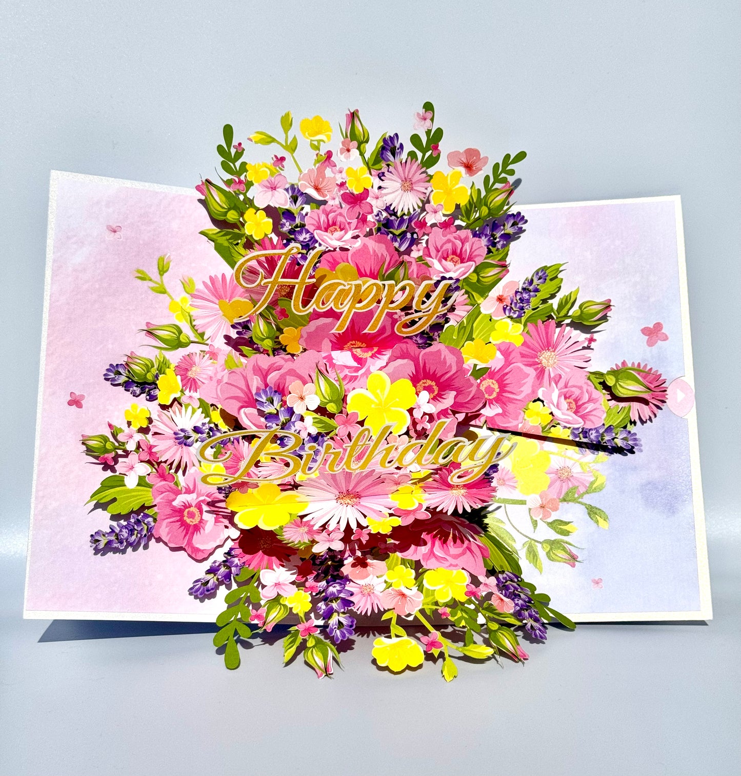 Happy Birthday Flowers Bouquet 3D Pop Up Card
