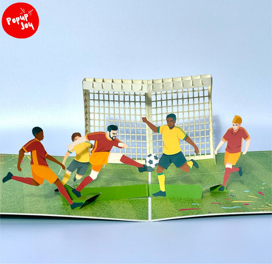 Soccer Football Olympics 3D Pop Up Card