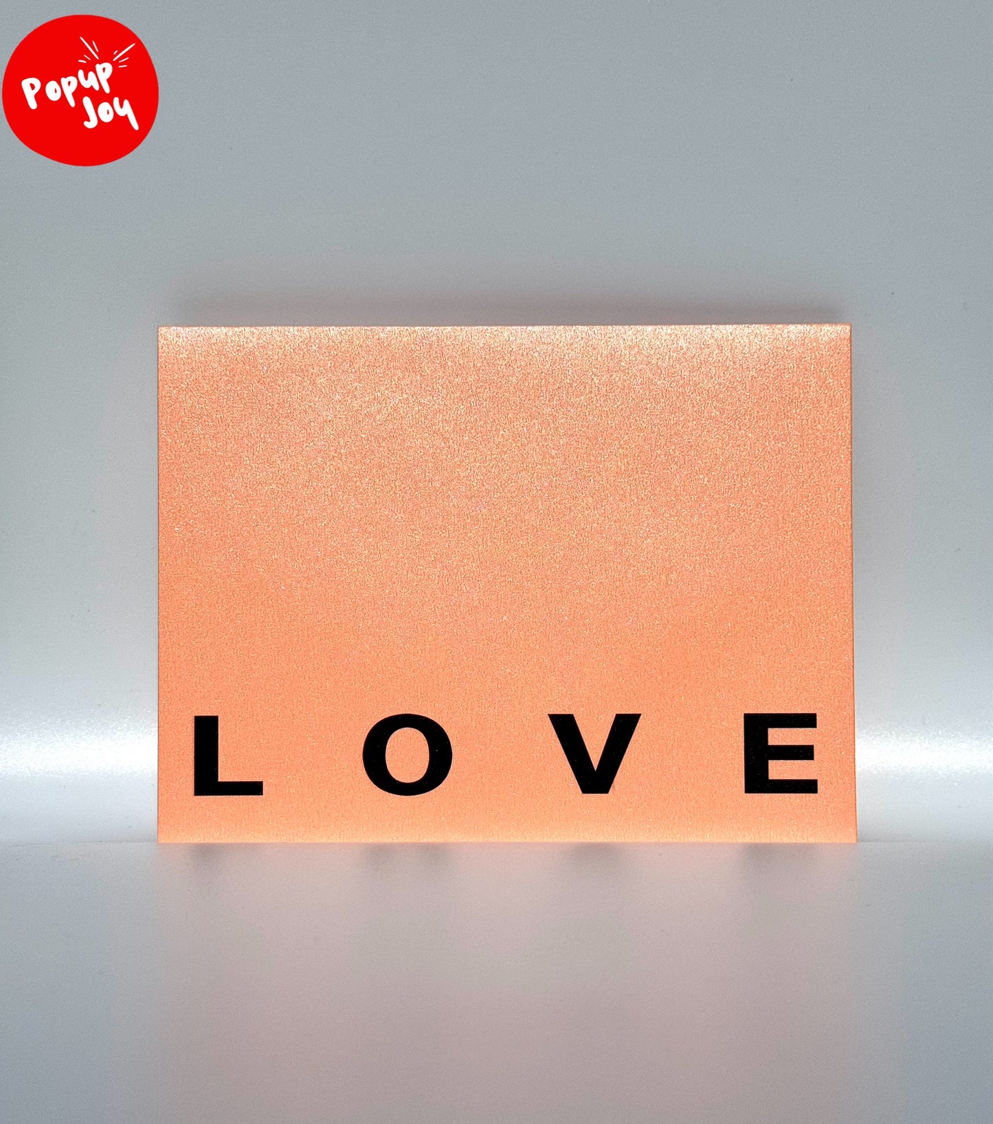 Pink Love Heart 3D Card