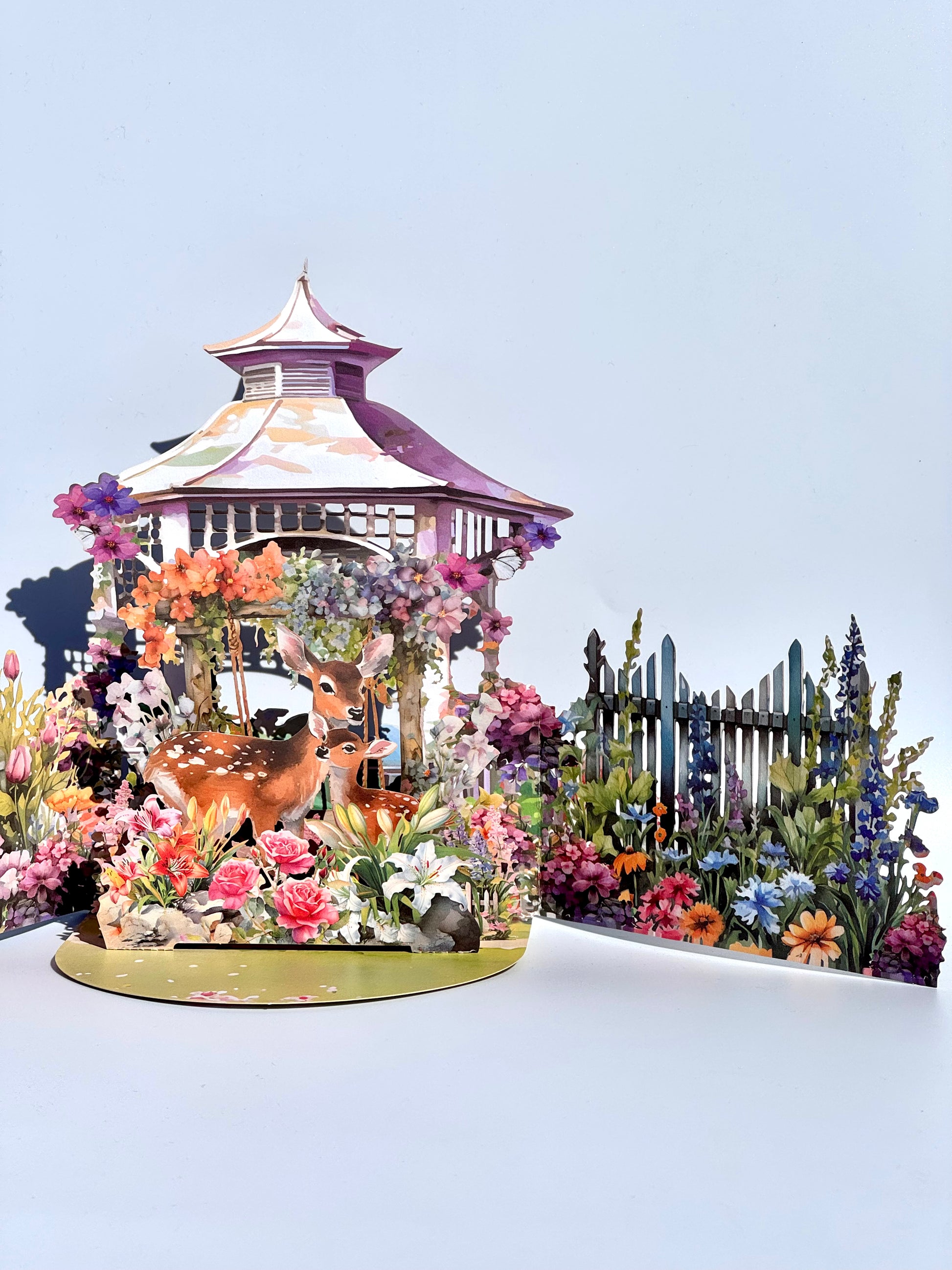 Alljoy Design - 3D Sakura Swallow Popup Greeting Card #MIB341